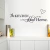New English Letters Kitchen Love Vinyl Wall Sticker On The Wall Decals Art Words Kitchen Background Decoration Stickers Home Decor