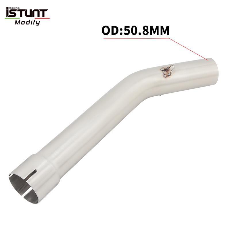 For YAMAHA YZF R6 YZF-R6 1998 - 2005 Motorcycle Exhaust Escape Modified Middle Link Pipe Connect Moto Muffler With DB Killer
