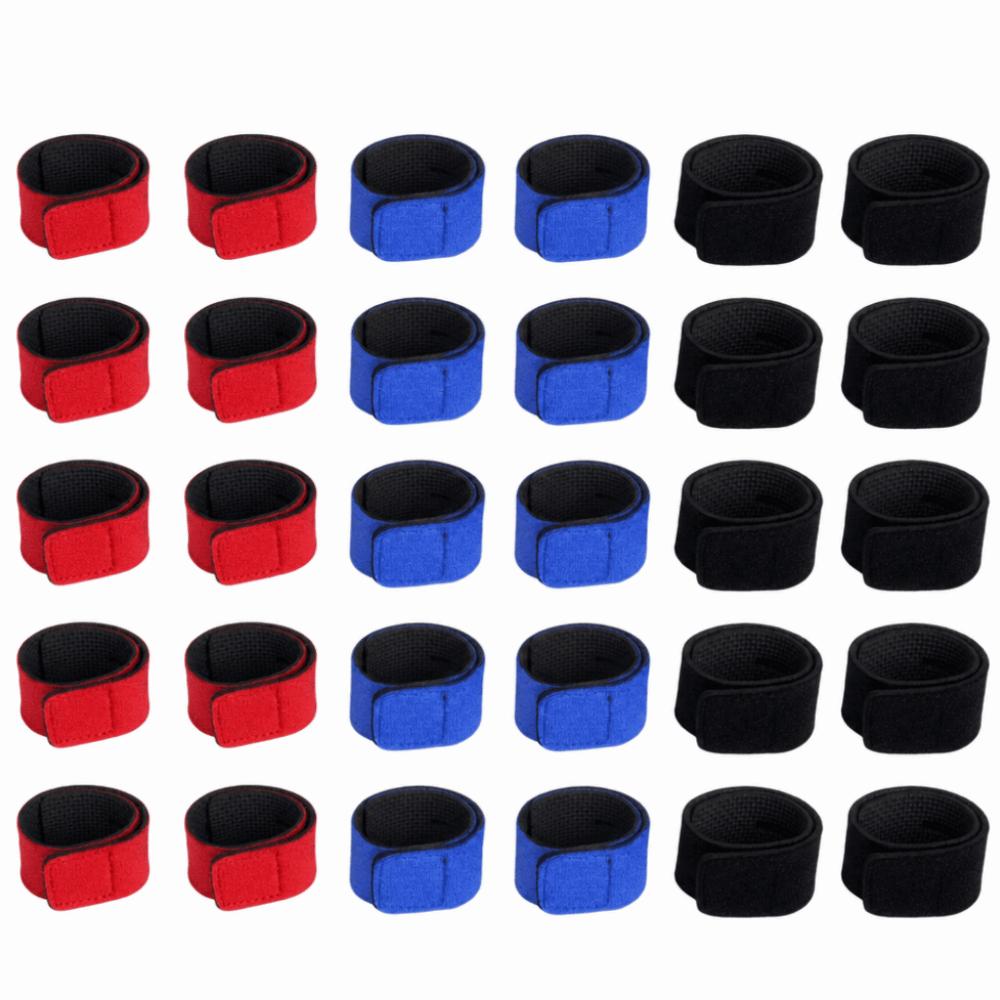 30PCS Elastic Fishing Rod Belts Neoprene Fishing Pole Straps Durable Fishing Rod Straps Fly Rods