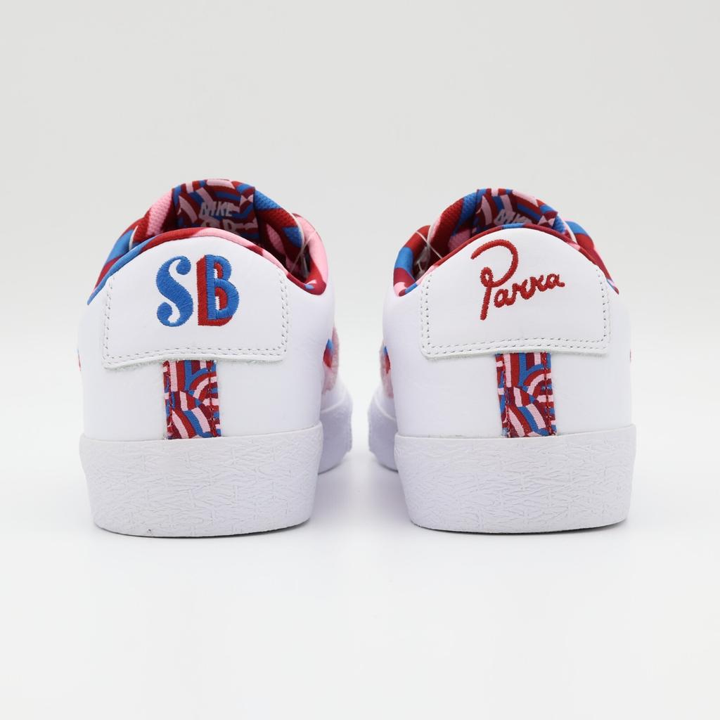 CN4507-100 Parra Nike SB Blazer Low Белый Красный Розовый (Мужской)