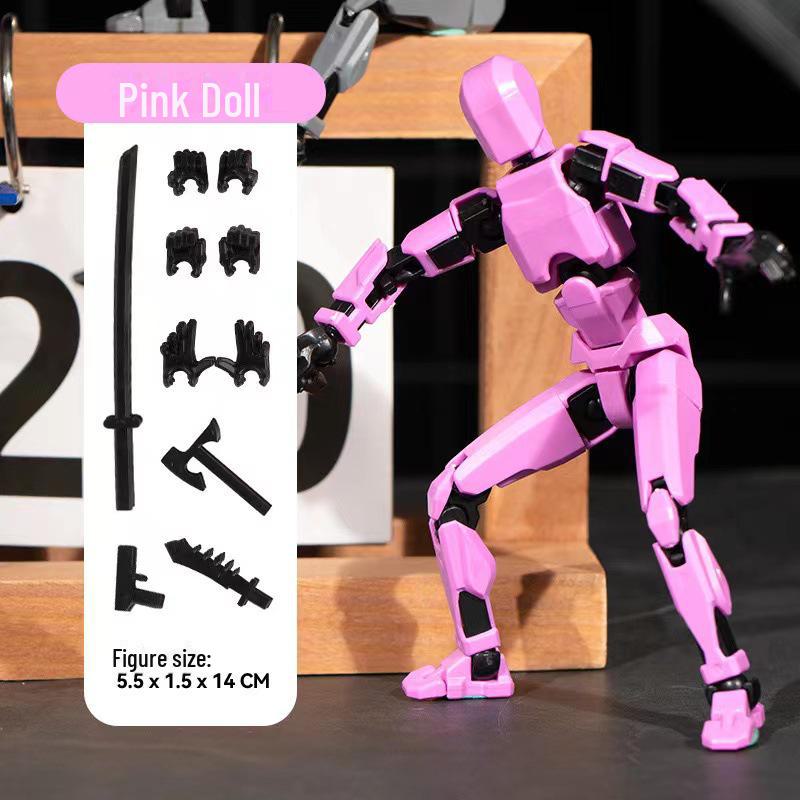 3D-печатные многосуставные фигурки для детей - подвижная строительная игрушка в нескольких цветах