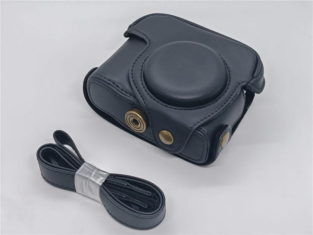 Чехол-сумка из искусственной кожи для камеры Canon Powershot G15 G16, полный чехол для корпуса с ремешком