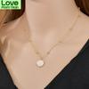 Fashion Girls Clavicle Chain Charm Necklaces Jewelry Temperament Twelve Constellations Coin Pendant Necklace For Women