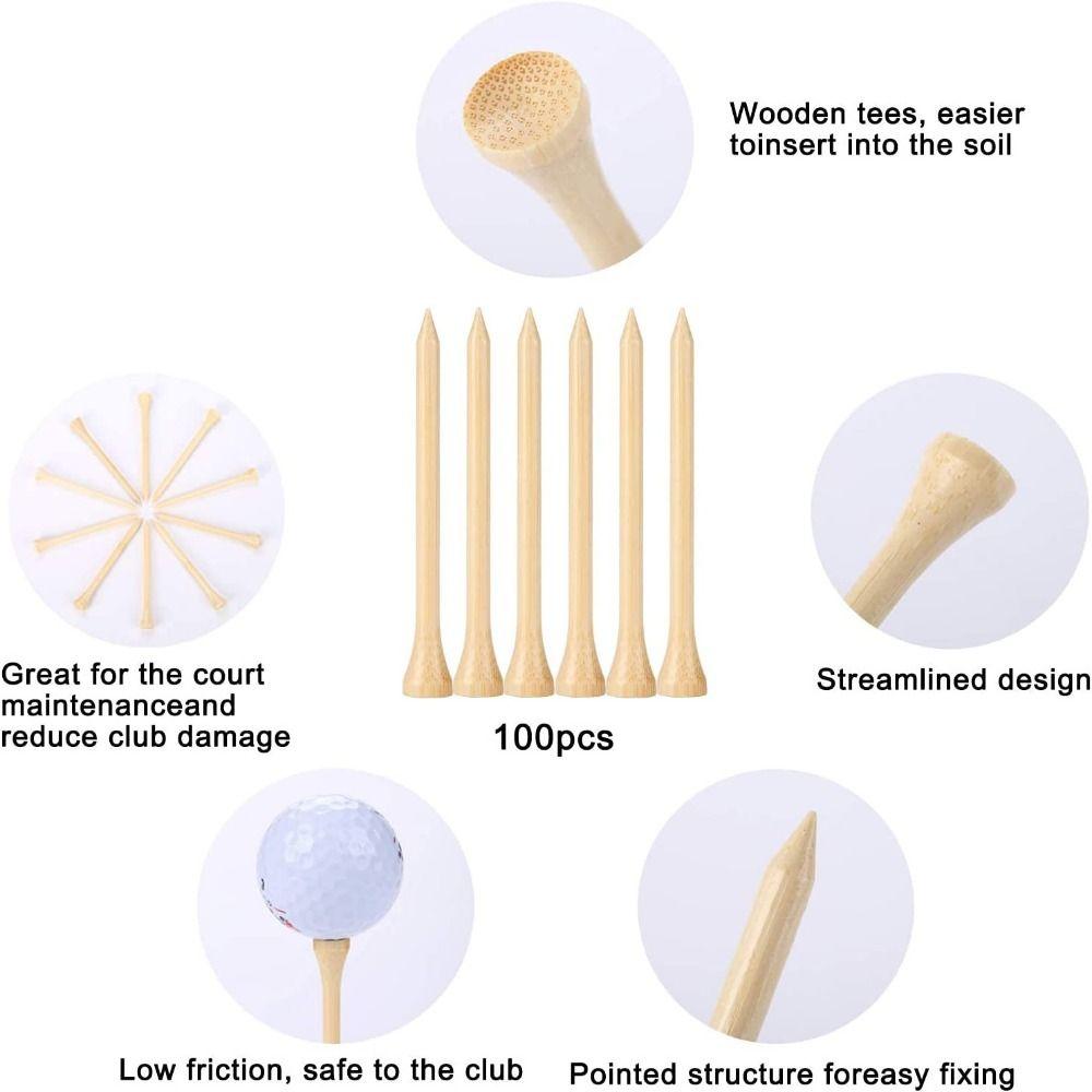 100Pcs 42mm 54mm 70mm 83mm Golf Training Accessories Stronger Golf Ball Stands Sport