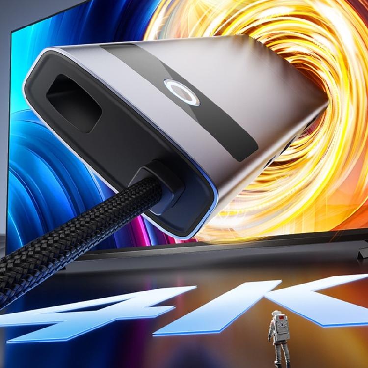 Хабы Type-C 4K HDTV PD100W USB 3.0 SD/TF Картридер для Офиса и Путешествий