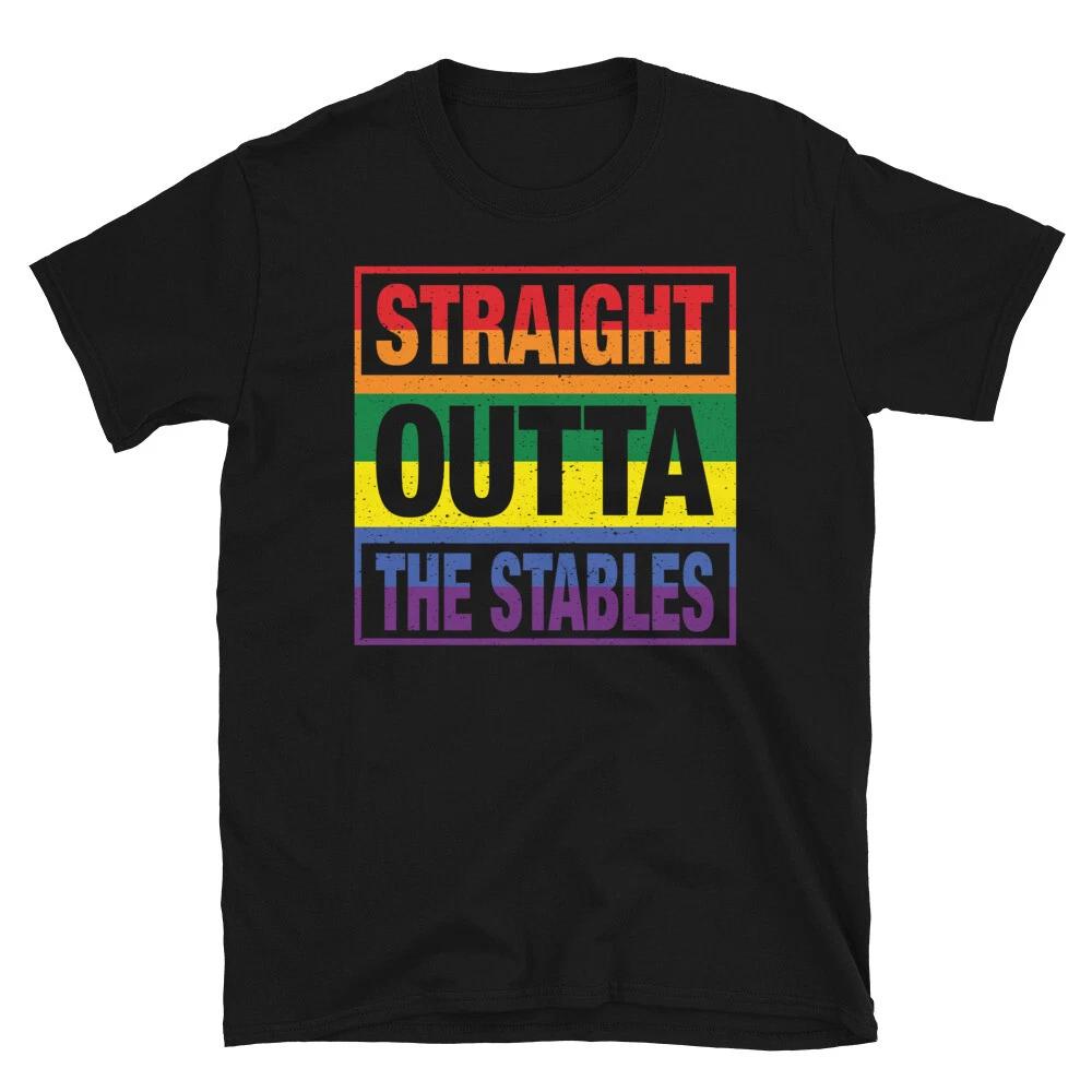 Outta The Stables Horse Horseback Equestrian T-Shirt