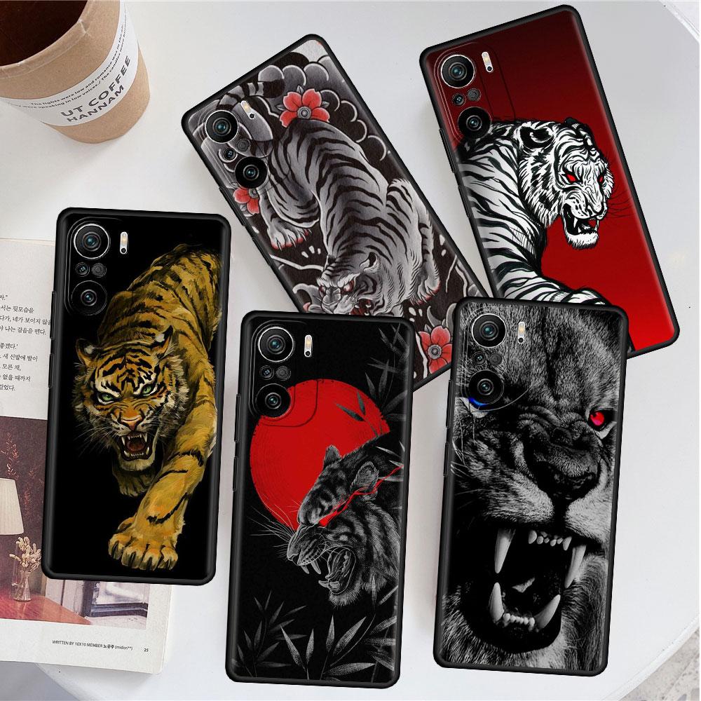 Чехол для Xiaomi Redmi Note 11 9S 10 9 8 7 9A 9C 9i K40 8T 10C 9T K50 силиконовый чехол для телефона Лев Волк