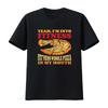 Мужская футболка I m Into Fitness Whole Pizza In My Mouth Смешная Любитель спортзала Черная винтажная стирка Графическая мода Растянутая