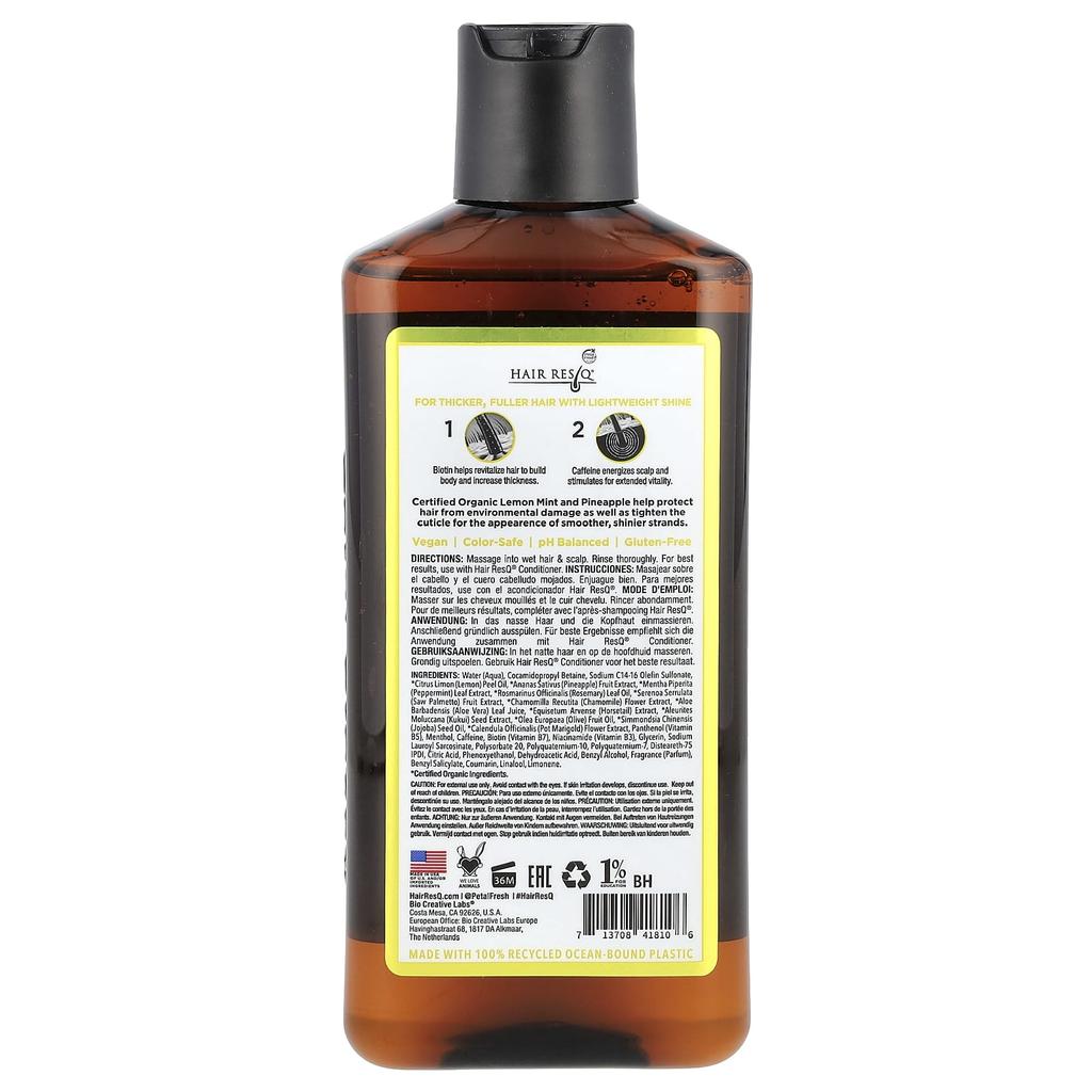 Petal Fresh Hair ResQ®, Шампунь с биотином, укрепляет волосы и усиливает блеск, 12 жидких унций (355 мл)