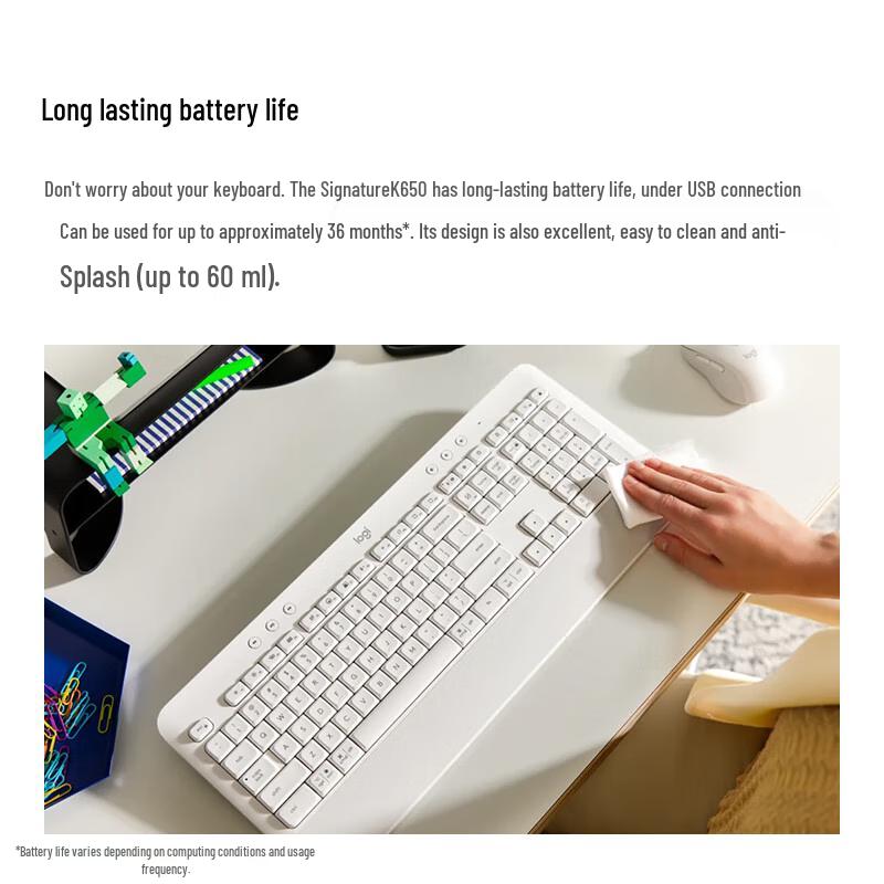 Logitech Беспроводная клавиатура K650 Signature Series с подставкой для запястий