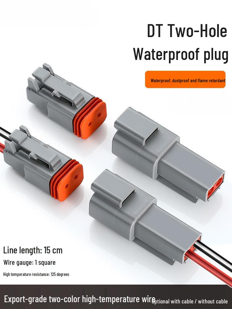 DT06-2S DT04-2P Waterproof Automotive Connector Male/Female Plug with Wiring Harness Terminal