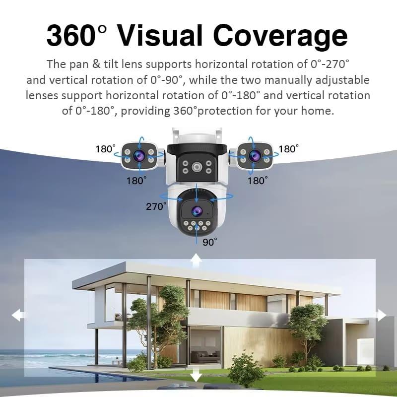 Wireless CCTV WiFi Smart Camera PTZ 15MP 5MP Home Security IP Camera Outdoor 360° Video Surveillance Security Protection O-KAM