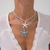 Beach Vacation Sea Star Pendant Necklace - Chic and Refreshing Collar Chain - Delicate Designer Choker - Minimalist Jewelry for Women