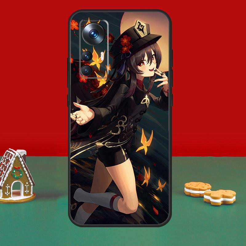 Чехол Genshin Impact Ху Тао для Xiaomi 17 14 15 Ultra 13T 14T 15T Pro Чехол для POCO X7 Pro X5 X6 F5 F6 F7 F8 Ultra