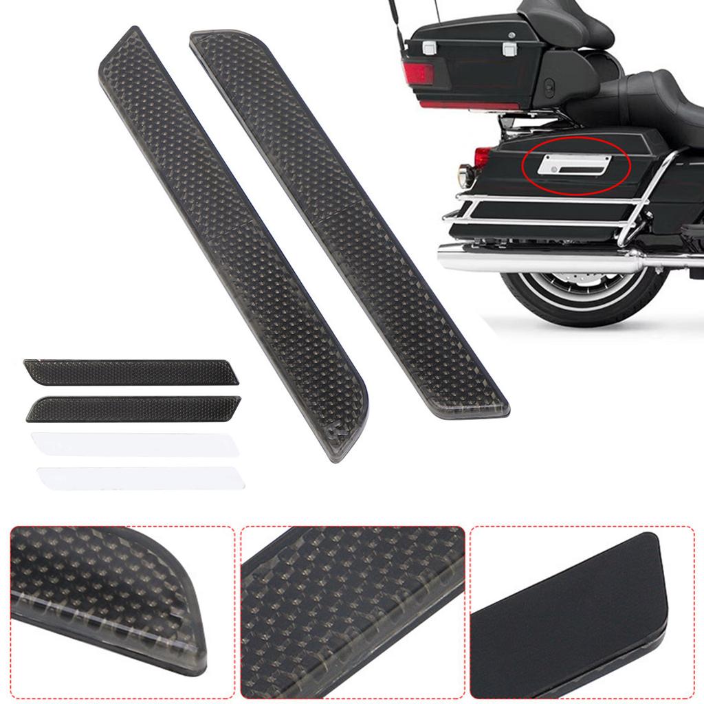 1 пара мотоциклетных отражателей для Touring Road King Road Glide Street Glide 93-13, накладки на защелки кофров мотоцикла