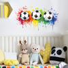 Креативный расписной футбольный мяч спальня гостиная украшение стены декоративная наклейка на стену