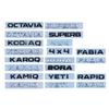 4X4 FABIA KAMIQ KAROQ KODIAQ OCTAVIA RAPID SUPERB YETI автомобильные наклейки с буквенным логотипом для тюнинга серии Skoda аксессуары для багажника