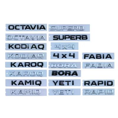 4X4 FABIA KAMIQ KAROQ KODIAQ OCTAVIA RAPID SUPERB YETI автомобильные наклейки с буквенным логотипом для тюнинга серии Skoda аксессуары для багажника