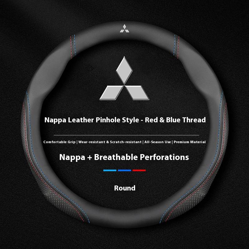 For Mitsubishi Outlander Pajero Asx Colt Lancer EX Evolution X L200 Triton RALLIART Delica Eclipse Car Steering Wheel Cover