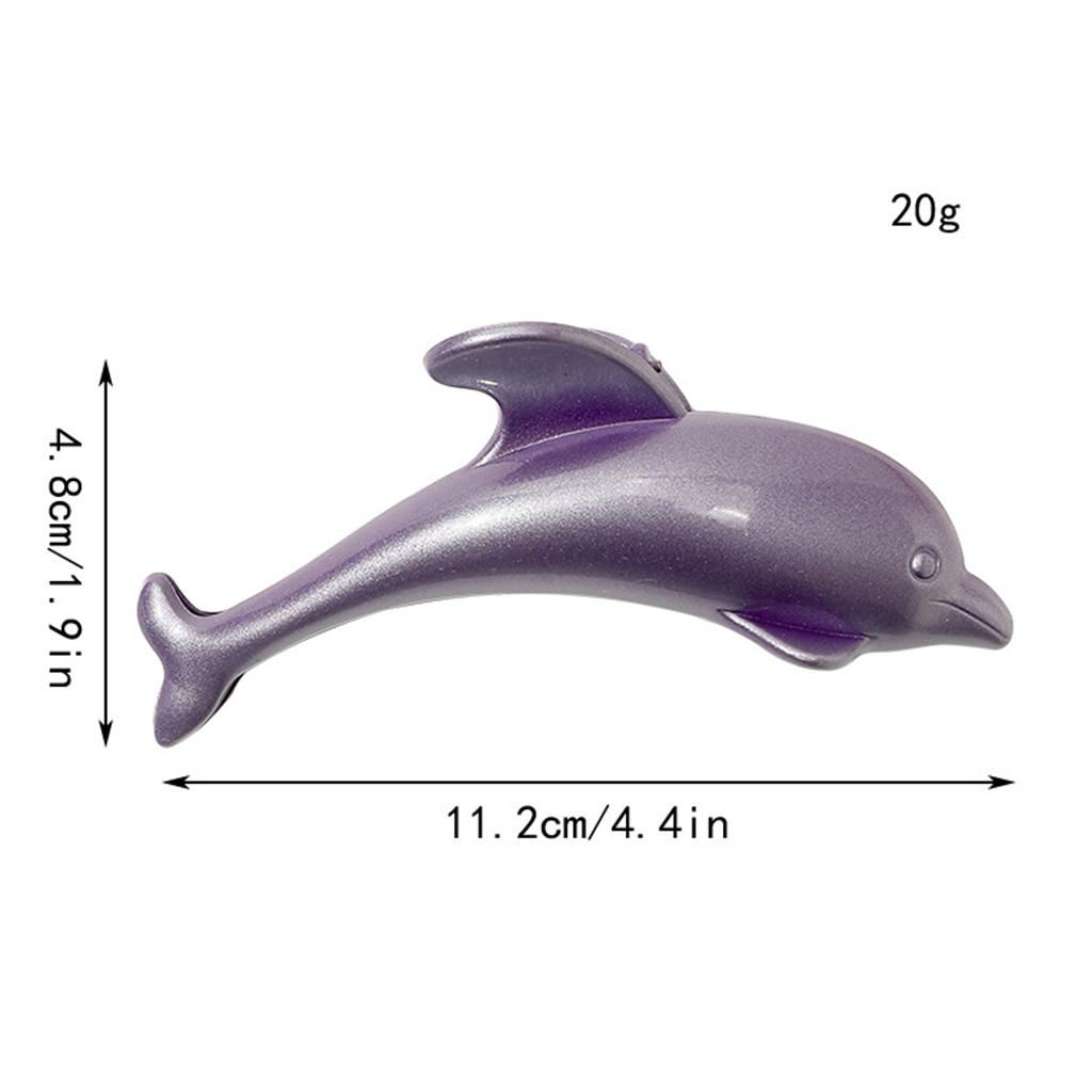 Girls Hair Clip with Large Shark Dolphin Shape Hairpin Plastic Cartoon Hairpin