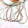 50cm Colorful Bohemian Seed Bead Choker Necklace – Perfect for Halloween & Christmas