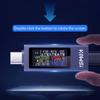 Многофункциональный тестер напряжения Type-C с цветным экраном, цифровой измеритель мощности, монитор напряжения и тока, тестер зарядки постоянного тока 4–30 В 0–12 А