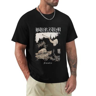 Футболка Burzum с изображением дудки в рог — многофункциональная хлопковая футболка в стиле ретро и модная уличная одежда для мужчин и женщин в Харадзюку.