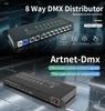 Signal Splitter 8 Channel DMX512 Stage Lighting Controller DJ Distributor Lighting Disco Wedding Party Signal Amplifier Distribu