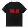 Ограниченный дизайн с логотипом WRATH Natural Selection Графическая мужская футболка Летняя уличная одежда С круглым вырезом Хлопок