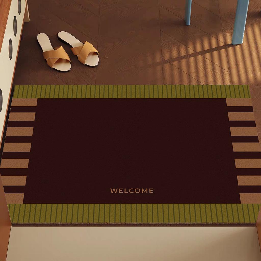 Modern Minimalist Floor Mat with Striped Pattern Home Entrance Door Mat Door Mat Wear-resistant Foot Mat Anti Slip Mat