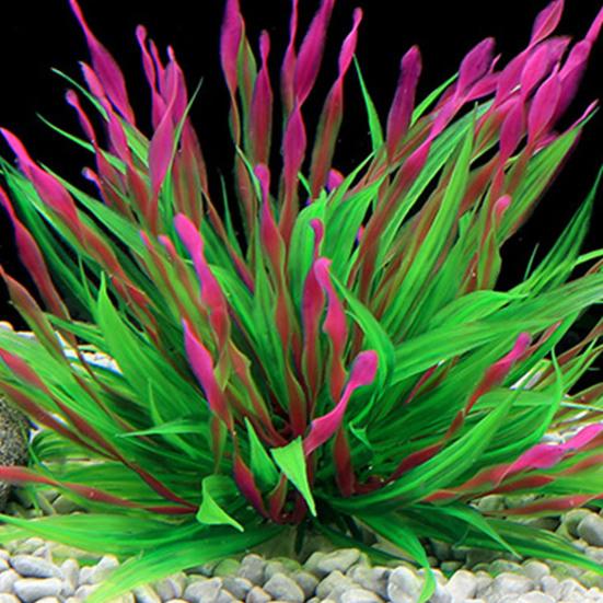 Аквариумное растение, реалистичный внешний вид, декор для укрытия, пластиковые искусственные водоросли, украшение для аквариума