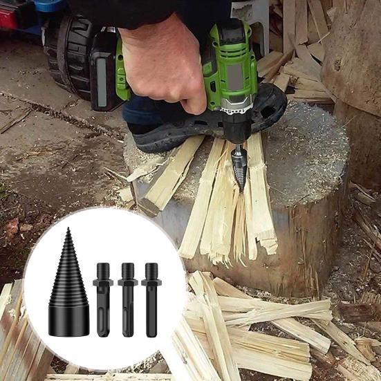1 комплект сверл, эффективное сверло для раскалывания дров, простое в использовании сверло для раскалывания древесины высокой твердости для дома