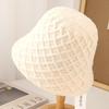 Wool knitted bucket hat women's autumn and winter versatile temperament bucket hat outdoor warm cold ear hat