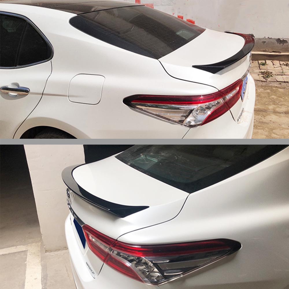 Задний спойлер из углеродного волокна для Toyota Camry 2018-2022 - Декоративный дефлектор ветра, модификация.