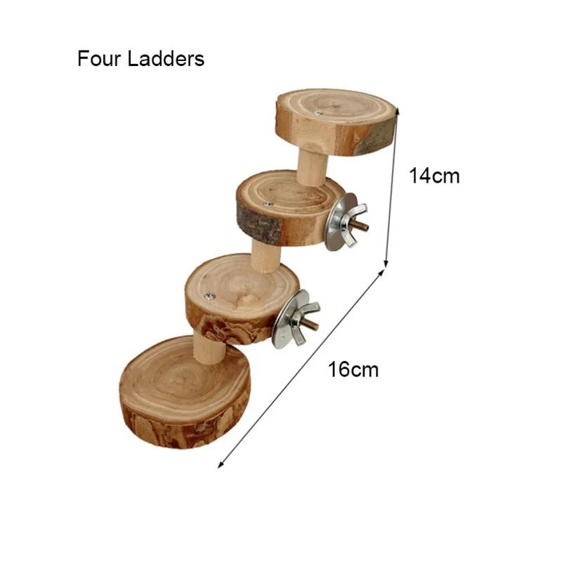Funny Apple Tree Wooden Ladder Hamster Toy Ladder Bridge For Small Pet Toys Natural Wooden Toys Small Animals Cage Pet Supplies