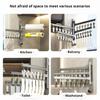 Folding Clothes Hanger Drying Rack 180-Degree Rotatable Strong Load-bearing Easy Install No Drilling Sock Organizer Clothes Hook