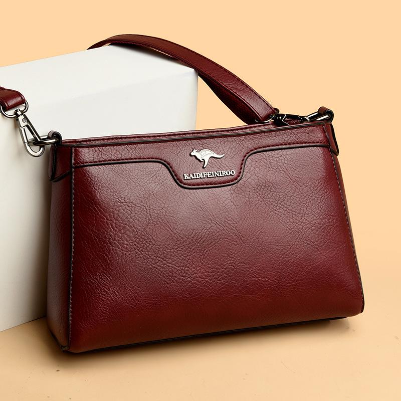 Crossbody Bag Female Fashion Small Square Bag Single Shoulder Bag Female Middle-aged Mother Bag