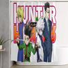 Hunter X Hunter Занавеска для ванной Классическое японское аниме Тканевые наборы занавесок для душа с 12 крючками Водонепроницаемый декор для ванной