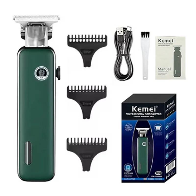 Kemei KM-2027 KM-5098 Профессиональная машинка для стрижки волос и триммер для бороды Новый дизайн USB-перезаряжаемая бритва для мужчин Электрические машинки для стрижки