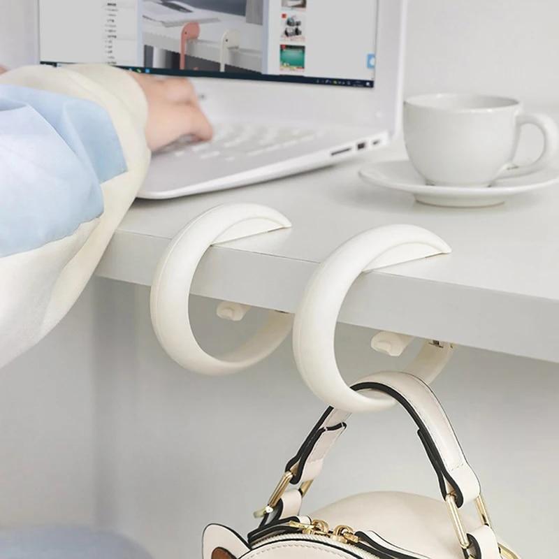 Portable ABS Hook For Hanging Table Clothing Hooks Holder Hanger Desk Side Holder Home Storage
