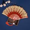 Chinese Style Folding Fan with Tassel Portable Summer Hand Held Fan Dance Performance Photo Props Party Costume Accessories Gift
