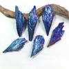 Peacock Blue Flame Feather Tourmaline Crystal Cluster Specimen