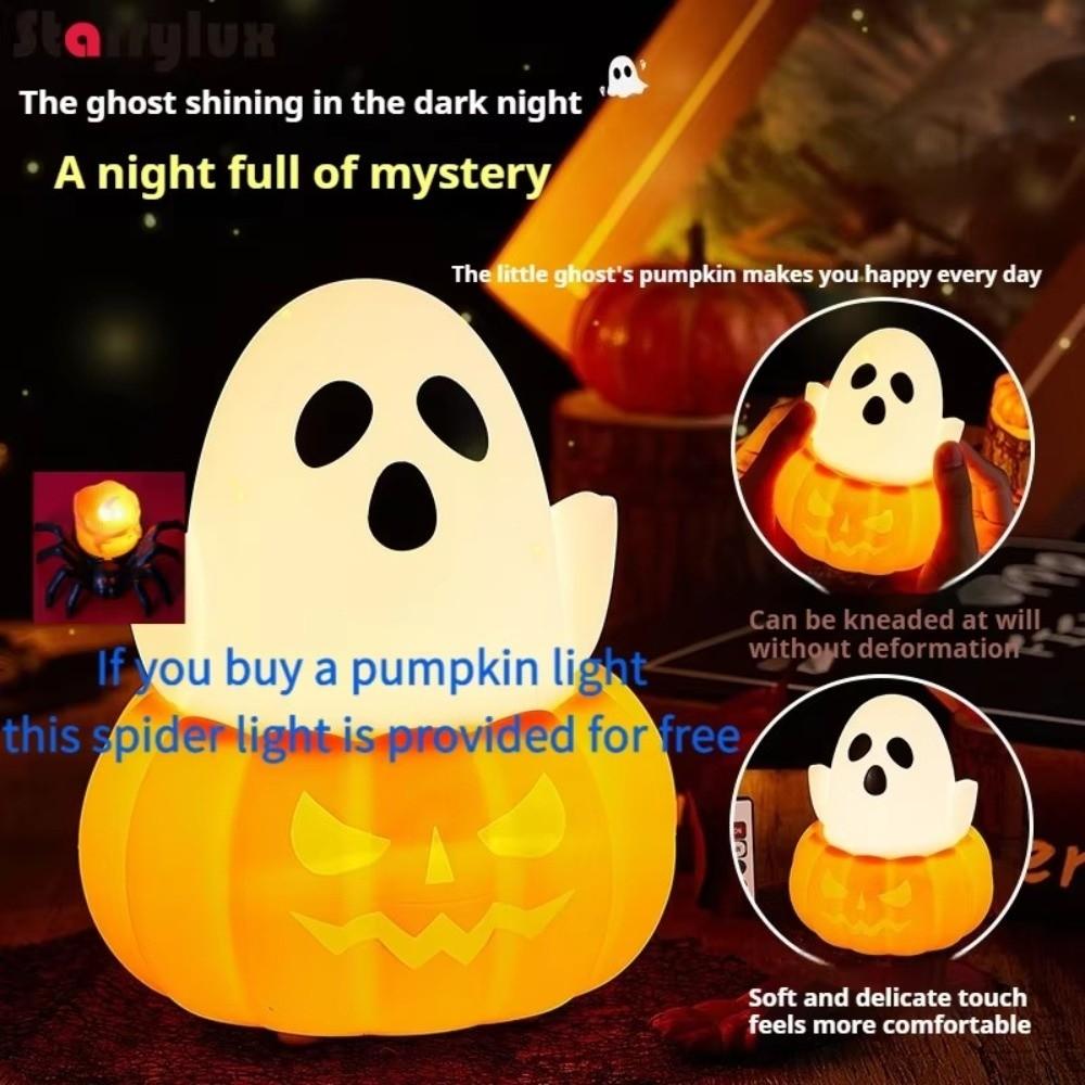 Light Up Ghost Night Light Tap Control Ghost Lamp Desk Lamp Halloween Night Light Halloween Decor