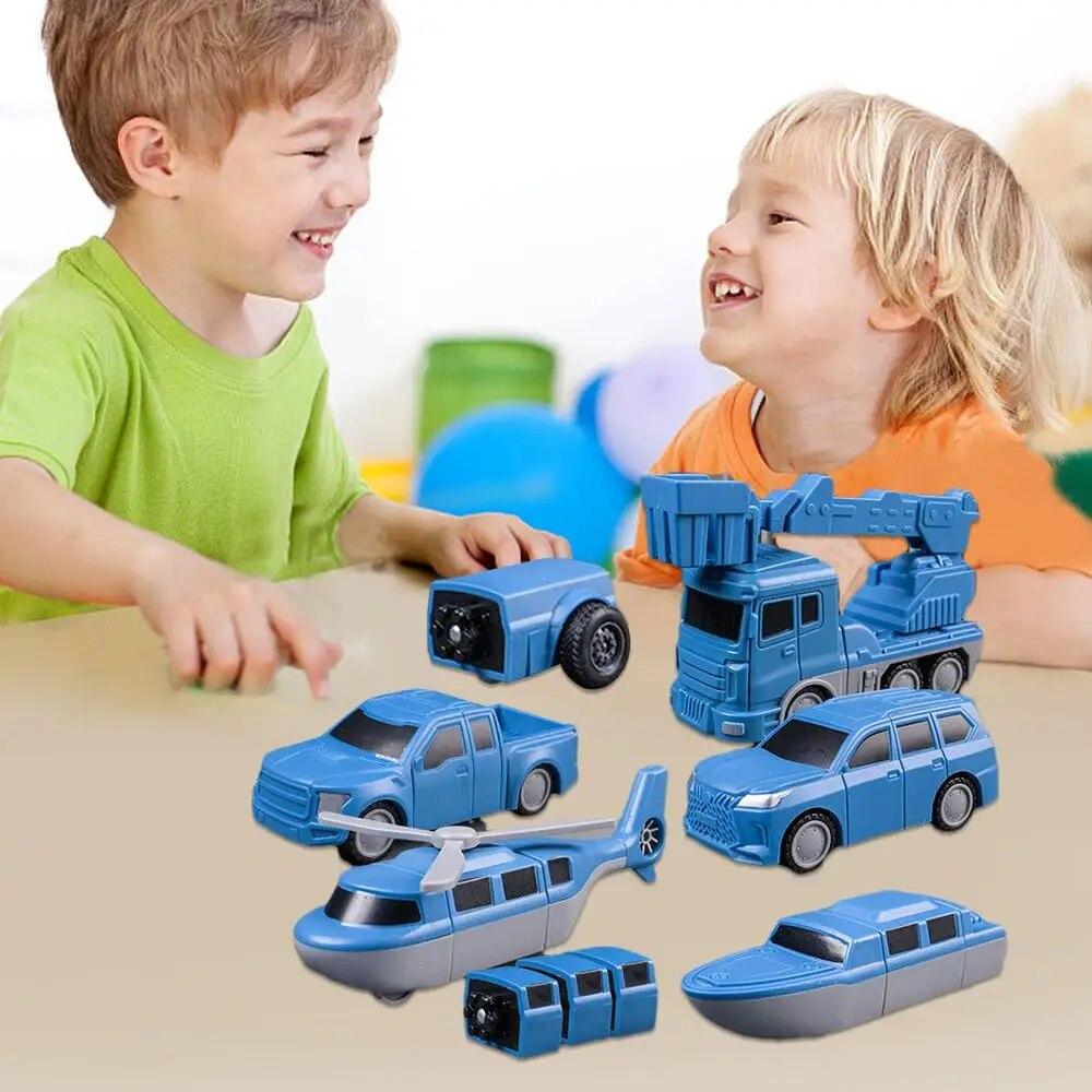 26pcs/set Magnetic Transform Engineering Car Assembled Toys with Storage Box, Magnetic Blocks Outdoor Toddler Activities Toys