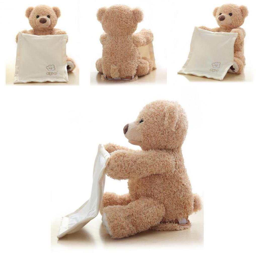 Funny Peek A Boo Teddy Bear Plush Blanket For Kids Perfect For Giggles And Playtime