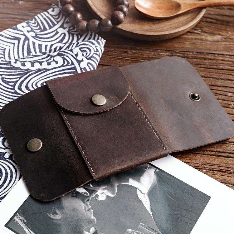 Держатель для карт из натуральной кожи с кошельком для ключей для мужчин, высококачественный органайзер для ключей в стиле ретро для женщин, чехол для ключей для дома