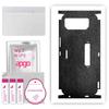 apgo Protective Skin Sticker for the Back+sides Compatible with Asus ROG Phone 6 Pro, Full Wrap Film, Foil, Vinyl - Pattern Black Leather