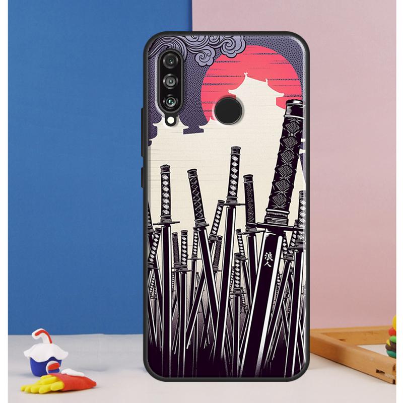 Japan Samurai Ninja Ronin For Huawei Nova Y90 Y70 Y60 Y72 Y61 Y91 12s 12i 11i 7i 8i 9 10 SE P60 Pro P30 P40 Lite Case