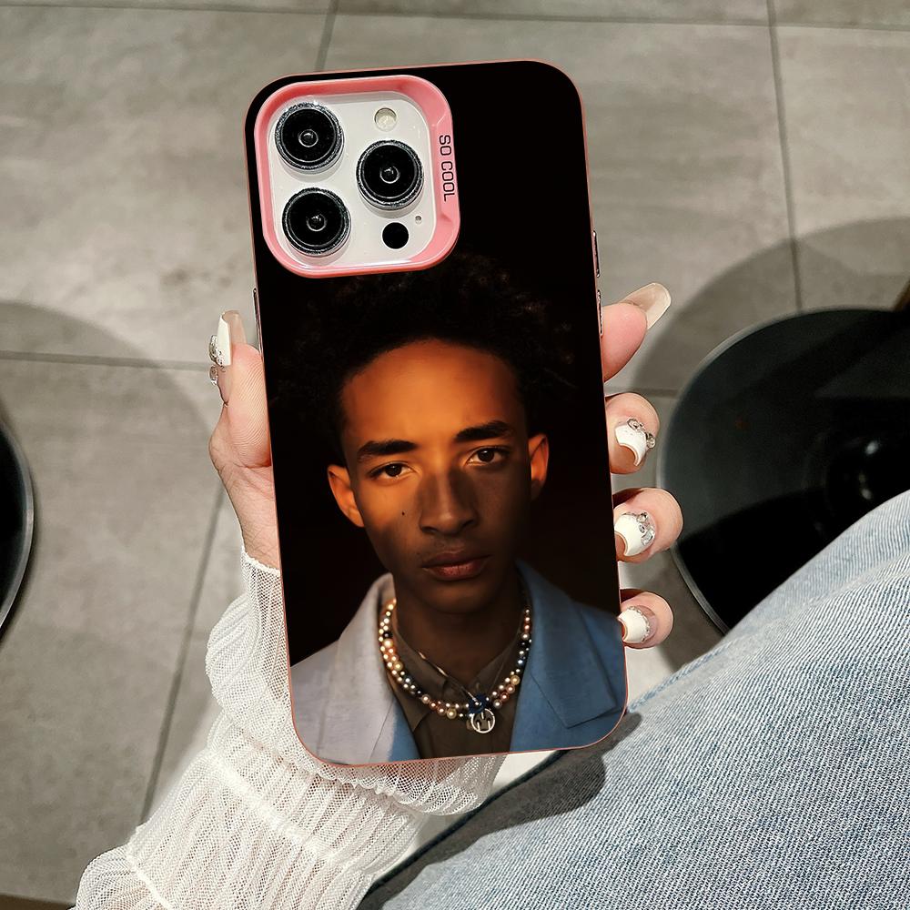 Jaden Smith Pink Translucent Mobile Phone Case for iPhone 17 16 15 14 13 12 11 X XR XS Air Pro Max Plus Colorful Cover