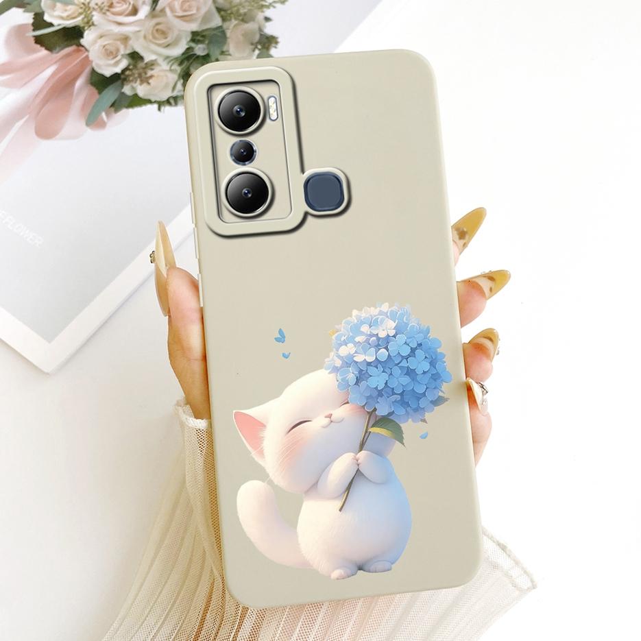 Чехол для Infinix Hot 20i Hot 20S X6827 Роскошные Цветы Конфетный Расписной Чехол Мягкий Силиконовый Чехол Для Infinix Hot 20 Play Hot20 Корпус